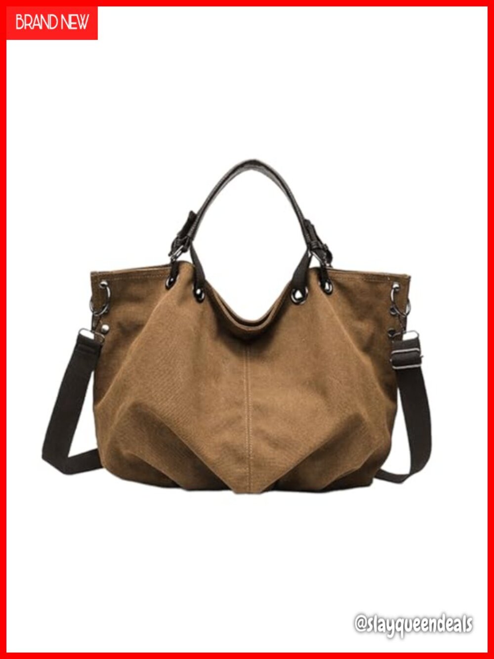 Womens Japanese Retro Style Canvas Tote Bag Large Capacity Messenger